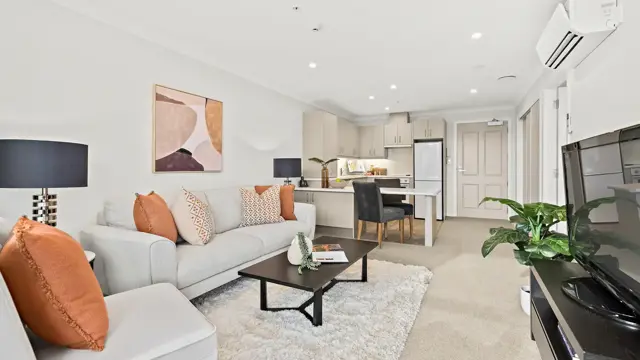 Apt 302 - living and kitchen 