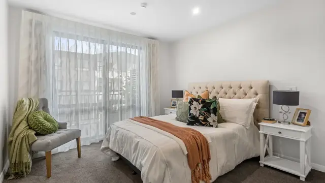 Ōtākaro Apt - bedroom