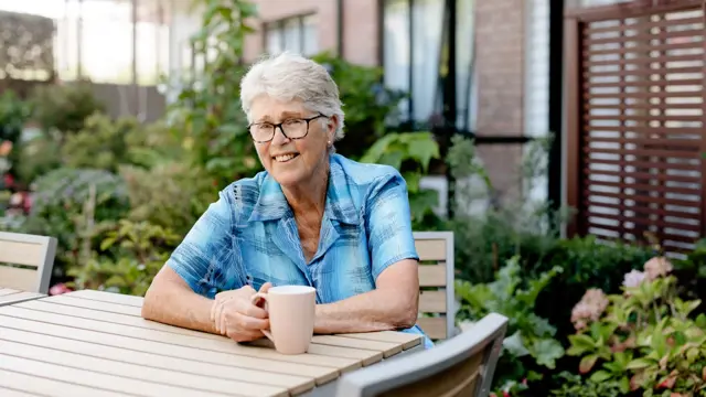Sitting With Coffee