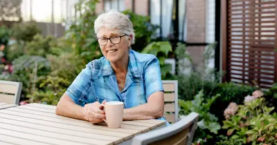 Sitting With Coffee