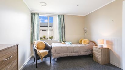 Upper Hutt aged care bedroom