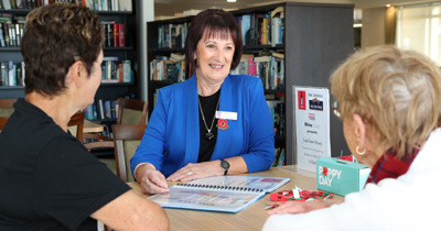 Village manager showing process