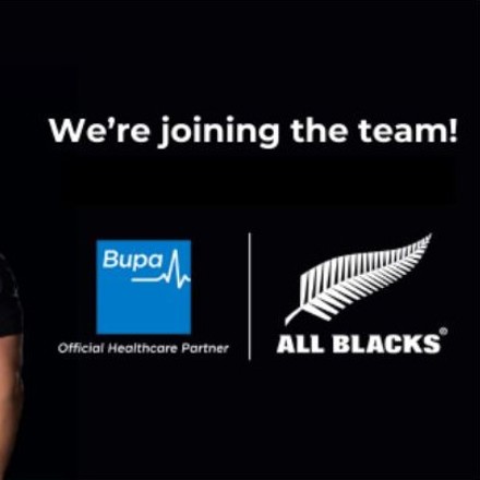 Bupa partners with the All Blacks