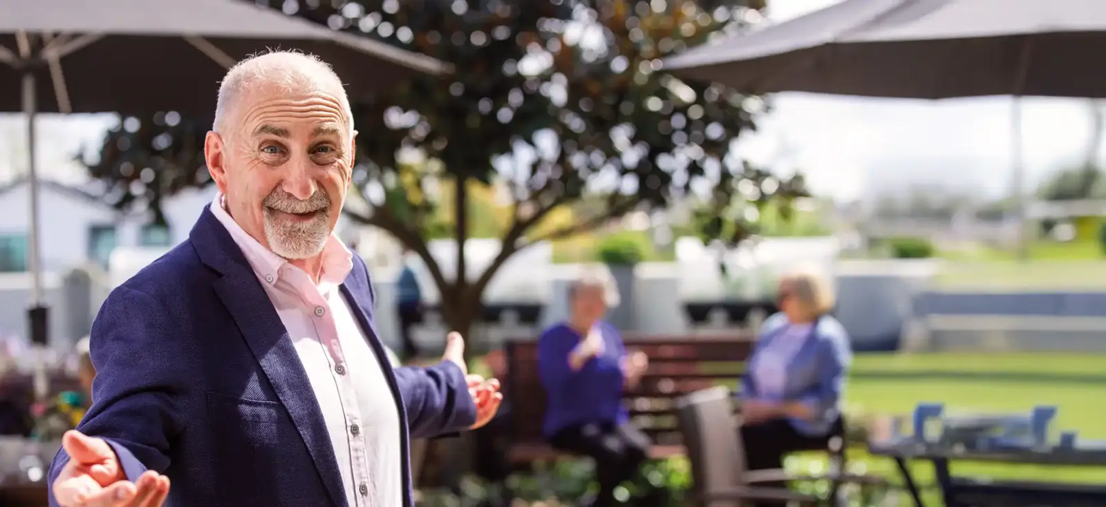 Greg at the Bupa Retirement Village Open Day