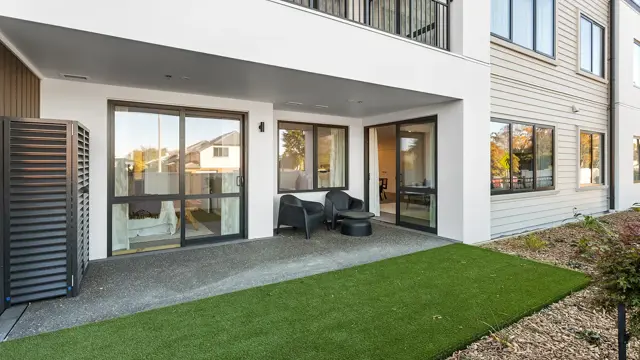 Rangitata apartment - outdoor patio 