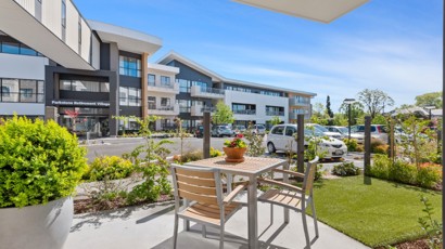 Outside parkstones retirement village