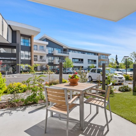 Outside parkstones retirement village