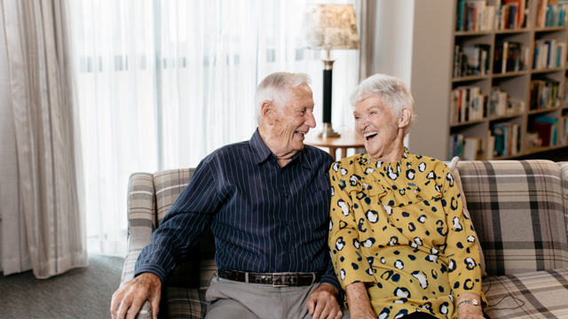 Married couple at fergusson village