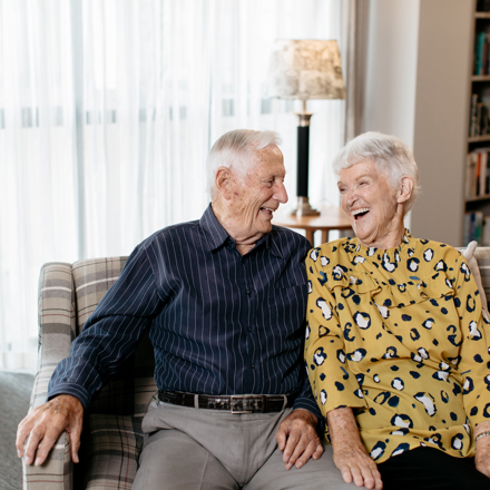 Married couple at fergusson village