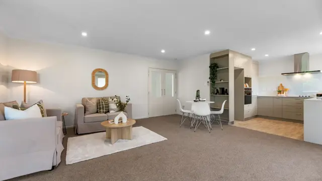 Cedar Manor Retirement Village Villa Lounge and Kitchen