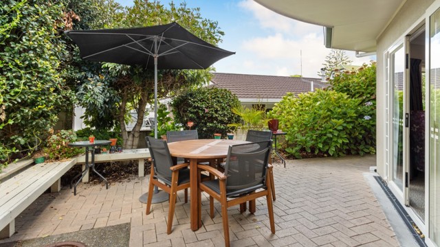 Patio space at Accadia in Tauranga