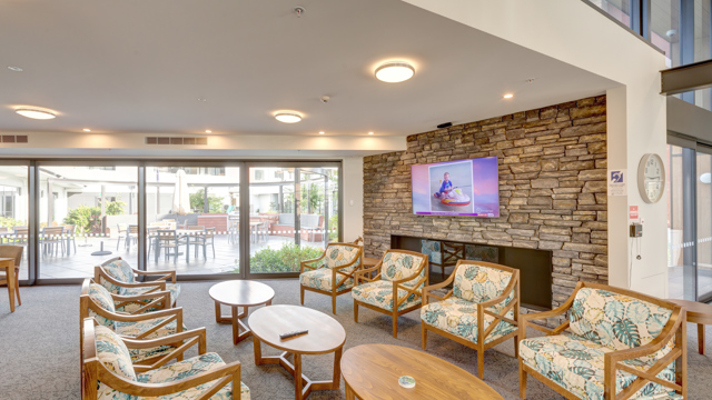 Communal Lounge and Fireplace Parkstone Village 