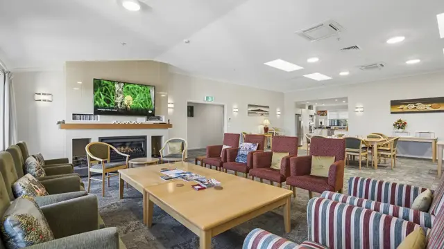 Bupa Winara Retirement Village - lounge and TV