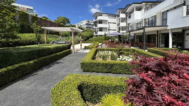 Building exterior and gardens