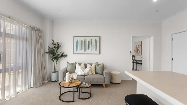Te Puke - one bed apartment lounge