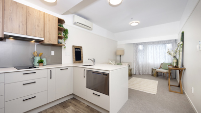 Kitchen and Living Room Cedar Manor