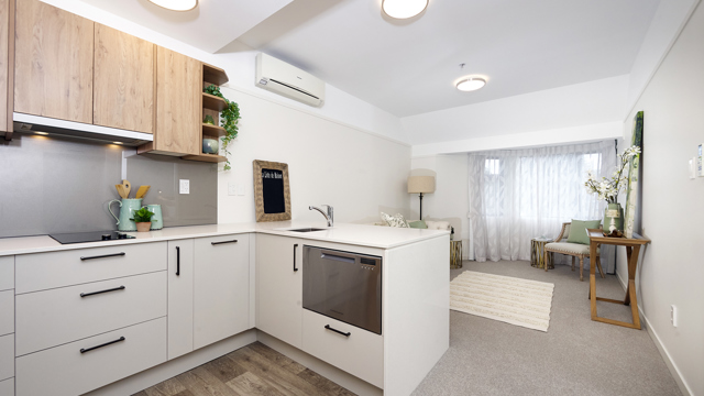 Kitchen and Living Room Cedar Manor