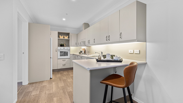 Sunset Retirement Village Apartment Kitchen