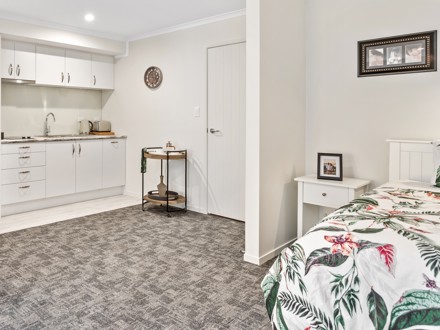  Te Puke Retirement Village Bedroom and Kitchen Apartment 