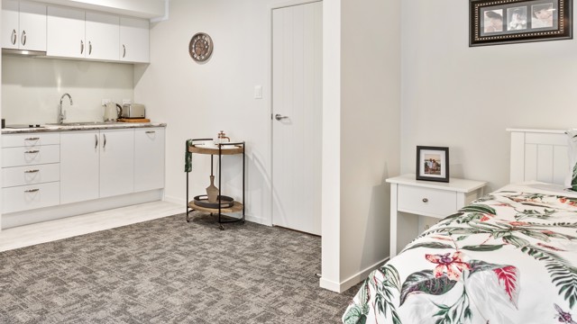  Te Puke Retirement Village Bedroom and Kitchen Apartment 