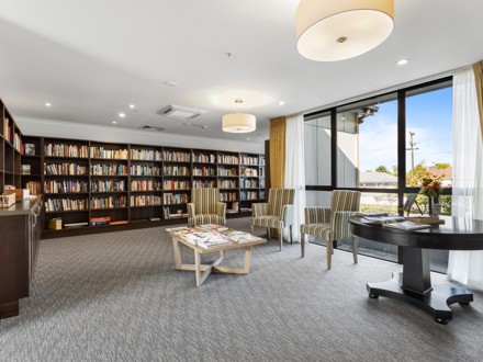 Library Room Sunset Retirement Village