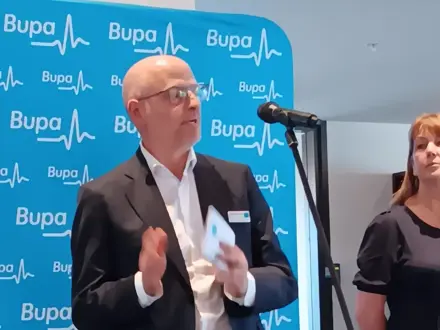 Bupa NZ Director giving speach