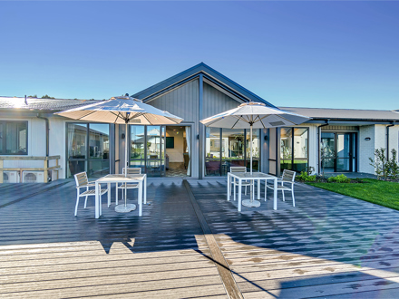 Outside Patio Ashford Retirement Village