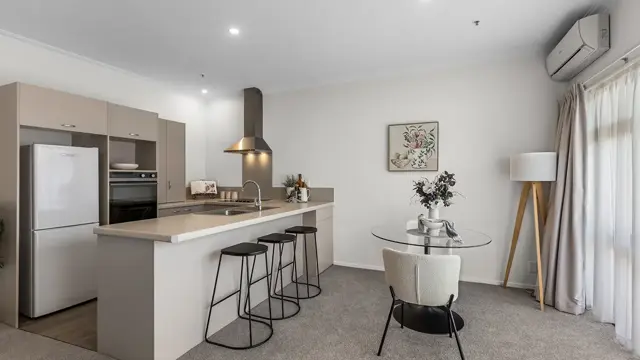 Te Puke - one bed apartment kitchen and dinning 