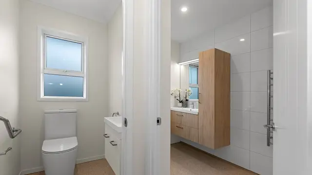 Remuera _ Villa 21 _ bathroom + guest toilet 