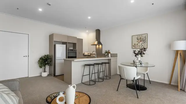 Te Puke - one bed apartment kitchen