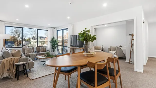 Ruataniwha apartment - dinning and lounge 