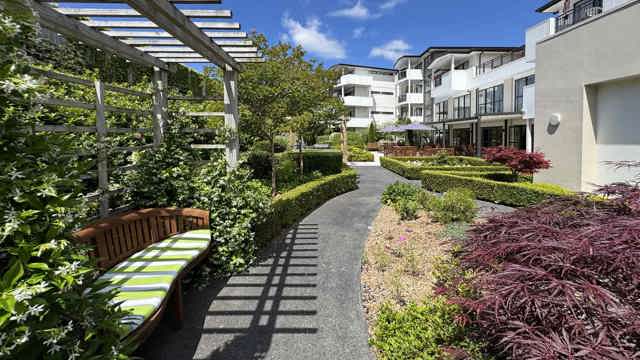 Building exterior and gardens