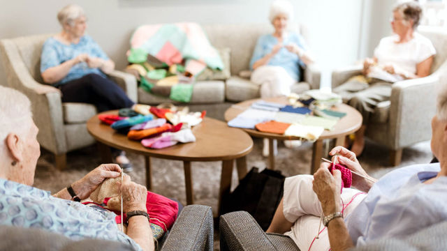 Crofton Downs Residents Knitting