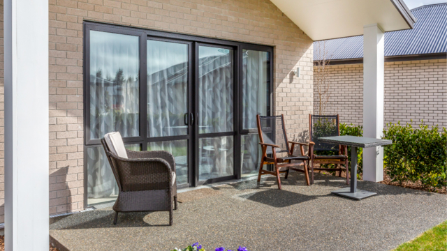 Totara Retirement Village Villa Patio Exterior