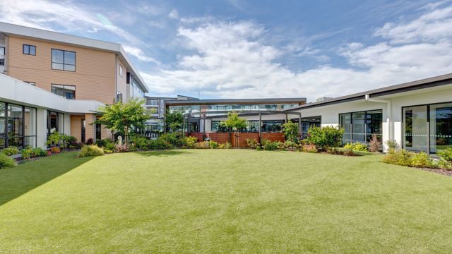 Outside Garden Parkstone Retirement Village