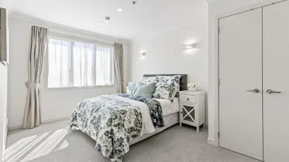 New Lynn apartment bedroom