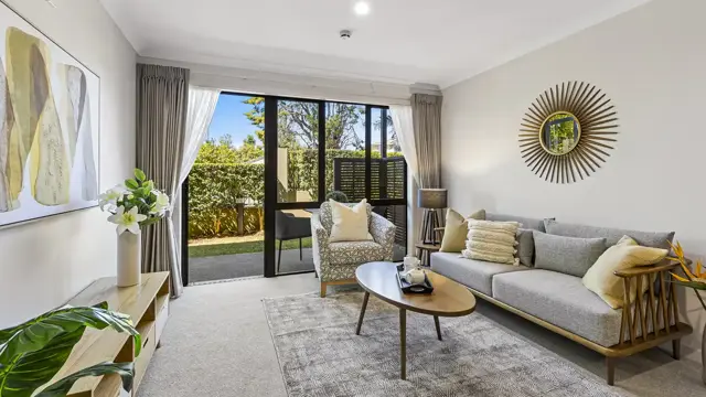Ground floor New Lynn apartment lounge