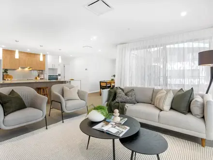 Rakahui Apt - living and kitchen 