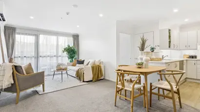 Cashmere View - Apartment 306 - living, dining and kitchen 