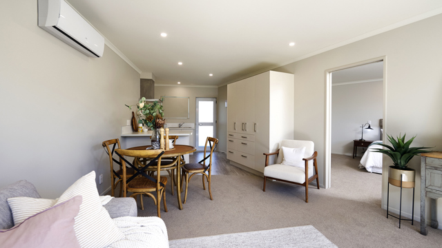 The Gardens Retirement Village Apartment Living Room