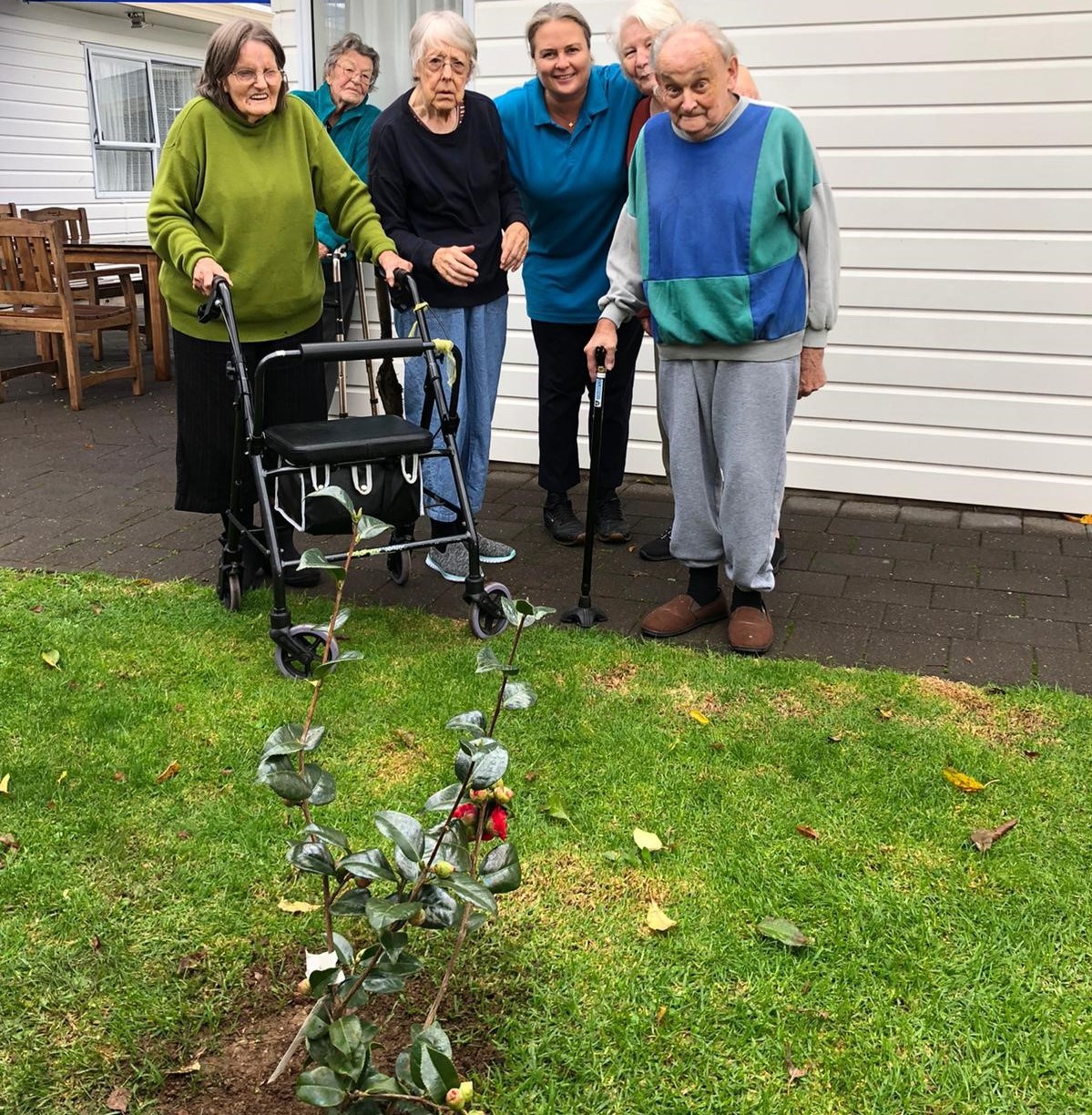Gardening in a retirement village