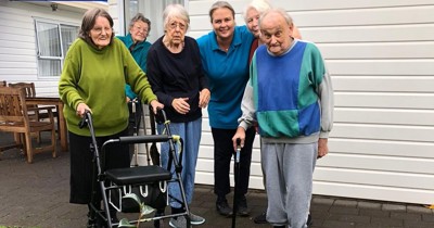 Gardening in a retirement village