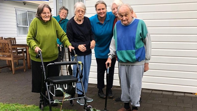Gardening in a retirement village