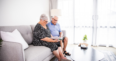 Active couple at Totara Gardens Village