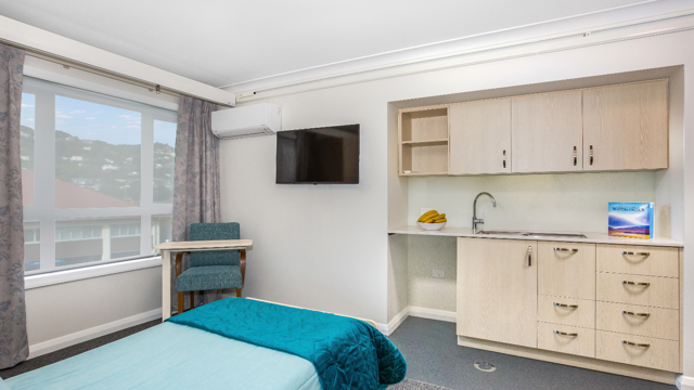 Care Home room with kitchenette