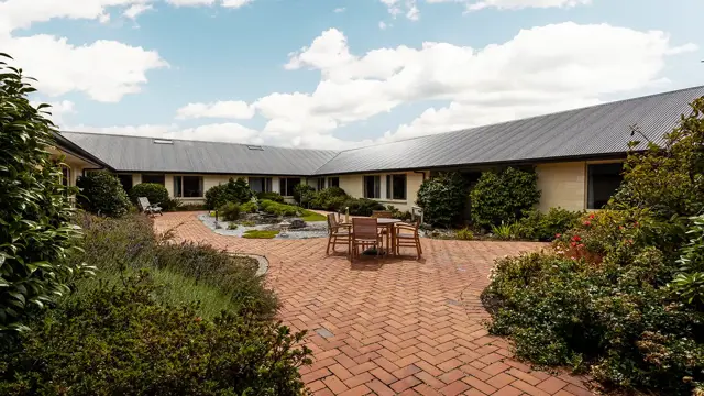 Longwood Care Home - courtyard 
