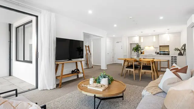 Ruataniwha apartment - lounge, dinning and kitchen 