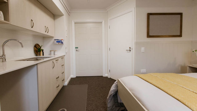Crofton Downs Aged Care Room with kitchenette