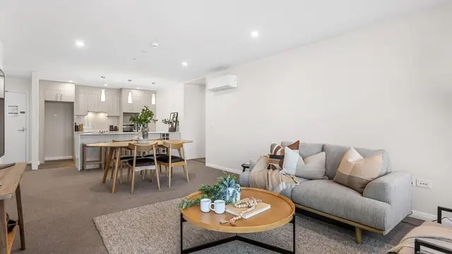 Ruataniwha apartment - lounge, dining and kitchen 