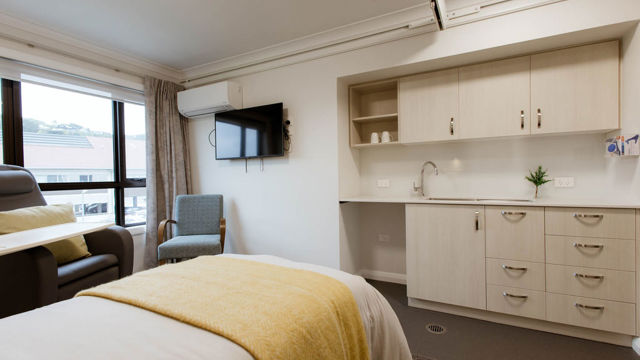 Crofton Downs Care Home Room with kitchenette